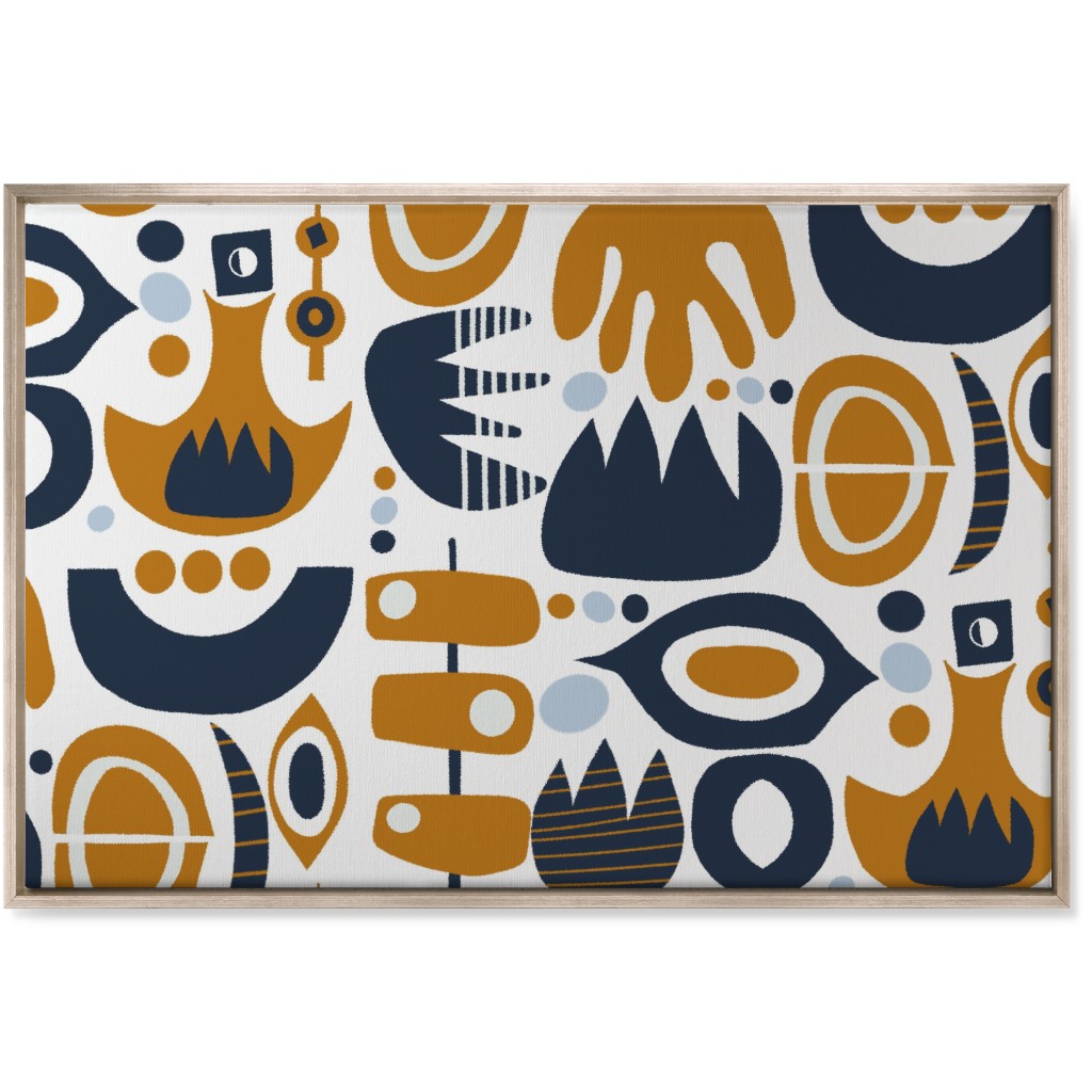 Bold Plant Wall Art, Metallic, Single piece, Canvas, 24x36, Multicolor