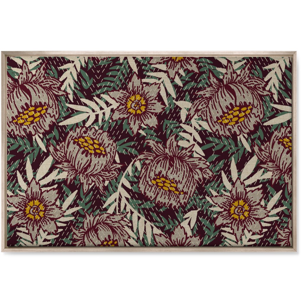 Stella Poppy - Multi Wall Art, Metallic, Single piece, Canvas, 24x36, Multicolor