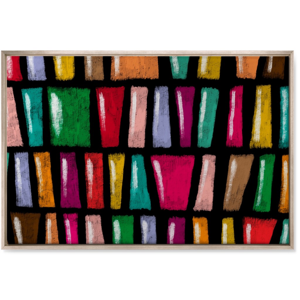 Stained Glass Abstract - Multi Wall Art, Metallic, Single piece, Canvas, 24x36, Multicolor