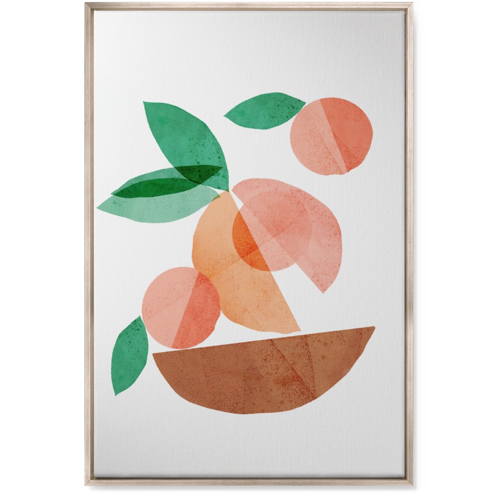Large Orange Canvas Wall Art