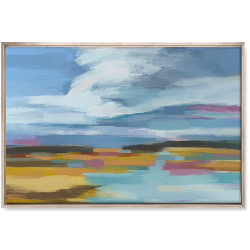 Waters Edge Wall Art, Metallic, Single piece, Canvas, 24x36, Multicolor