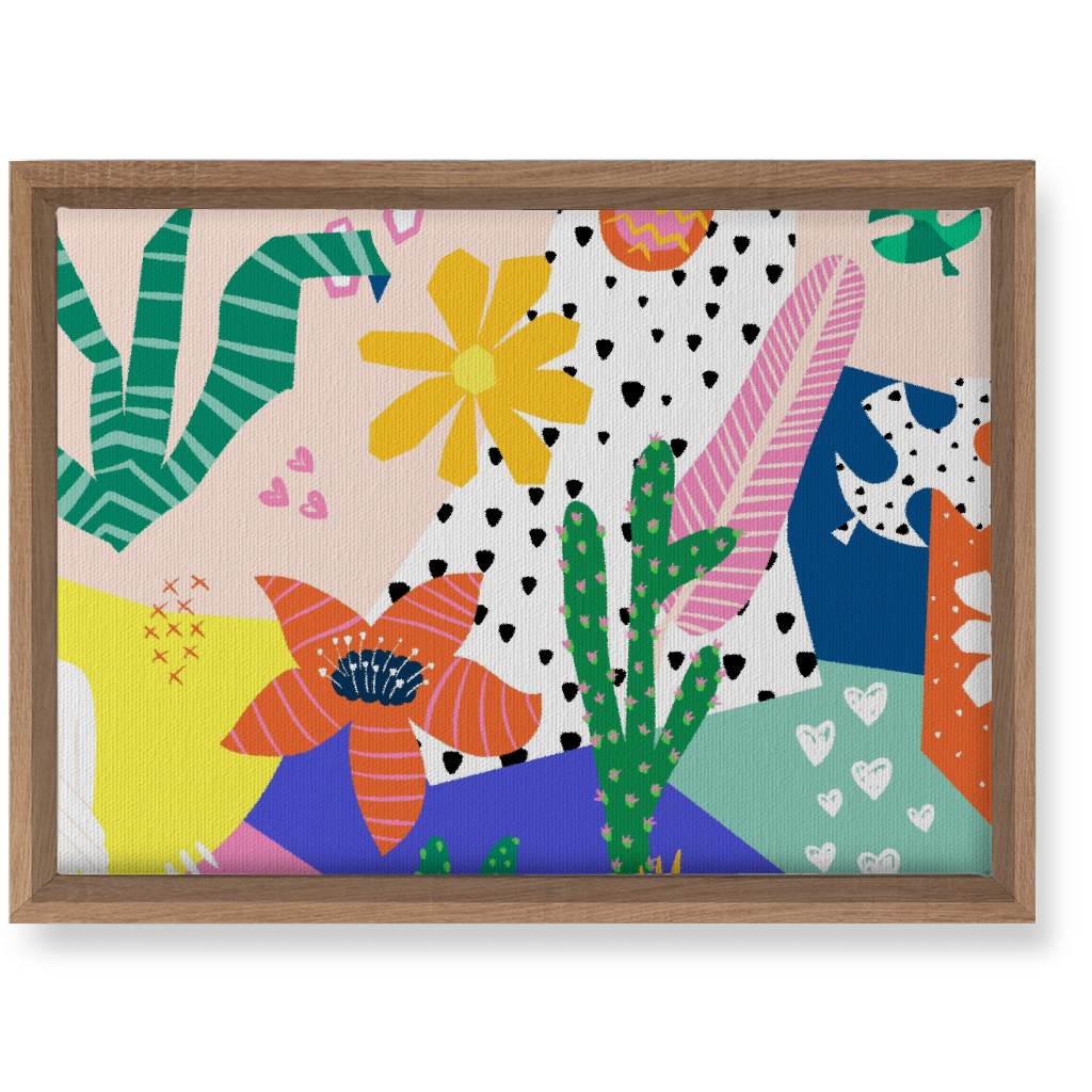 Tropical Birds Collage Wall Art, Natural, Single piece, Canvas, 10x14, Multicolor