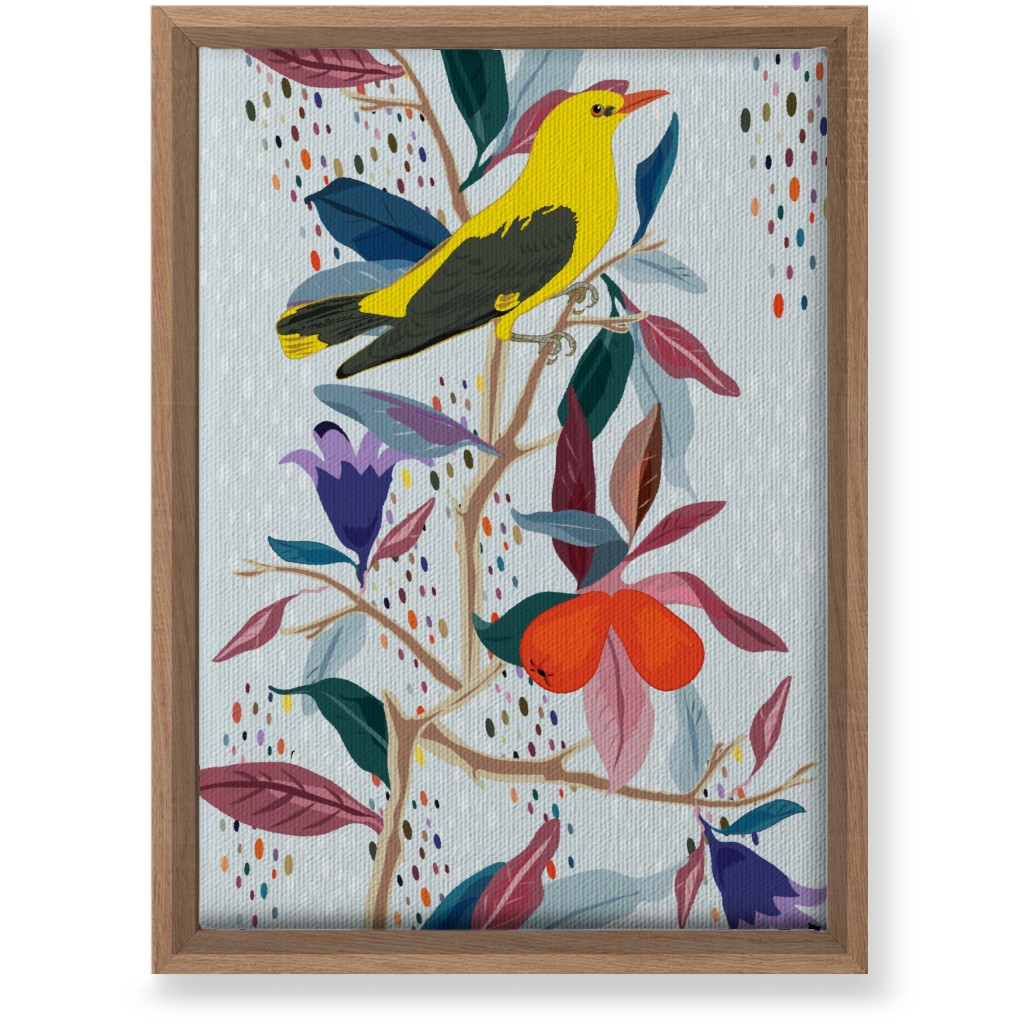 Eurasian Golden Oriole Wall Art, Natural, Single piece, Canvas, 10x14, Multicolor