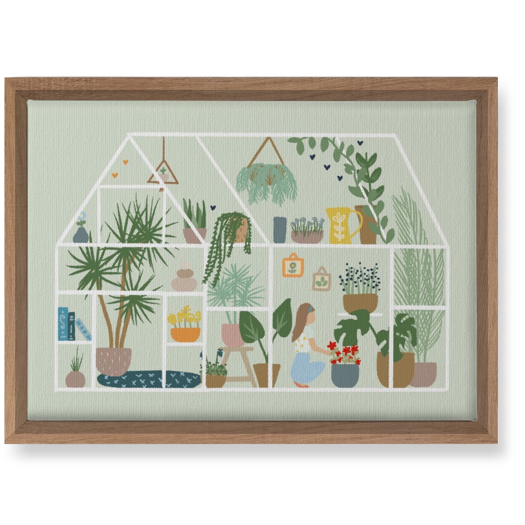 Botanical Greenhouse - Multi Wall Art, Natural, Single piece, Canvas, 10x14, Multicolor