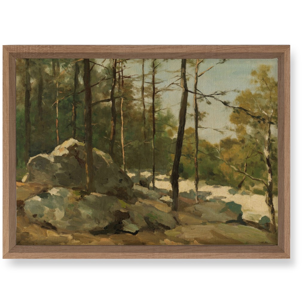 Rocky Edge Wall Art, Natural, Single piece, Canvas, 10x14, Green