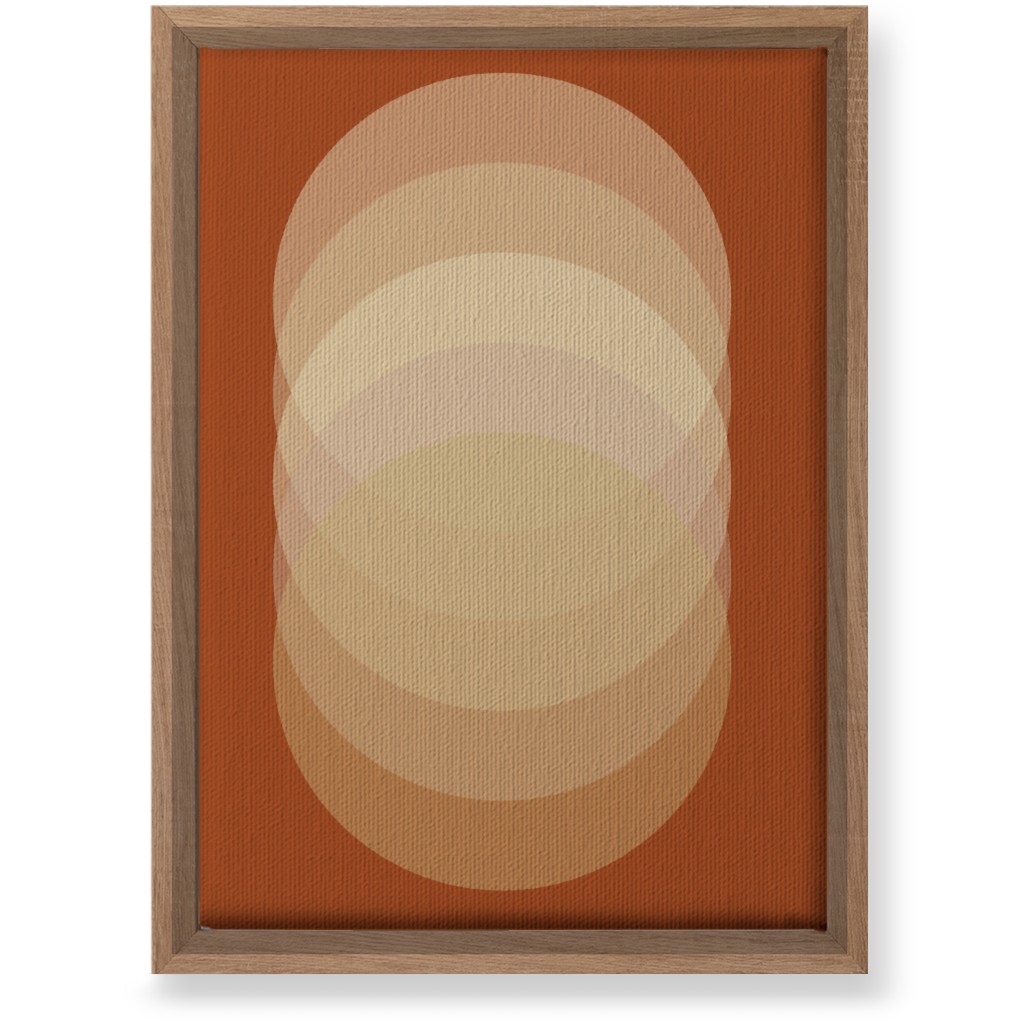 Abstract Sunrise - Orange Wall Art, Natural, Single piece, Canvas, 10x14, Orange