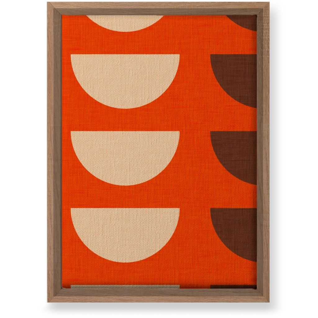 Half Moon Wall Art, Natural, Single piece, Canvas, 10x14, Red