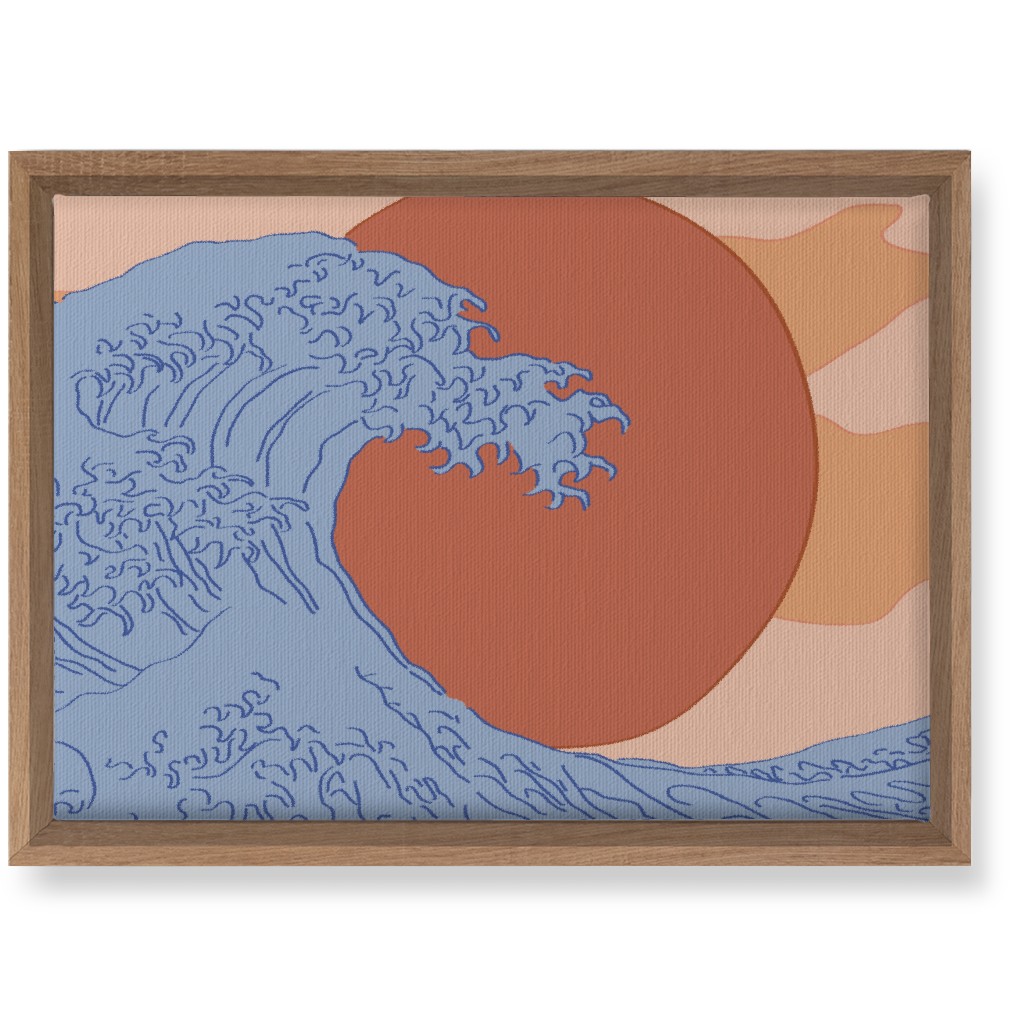 the Great Wave - Multi Wall Art, Natural, Single piece, Canvas, 10x14, Multicolor
