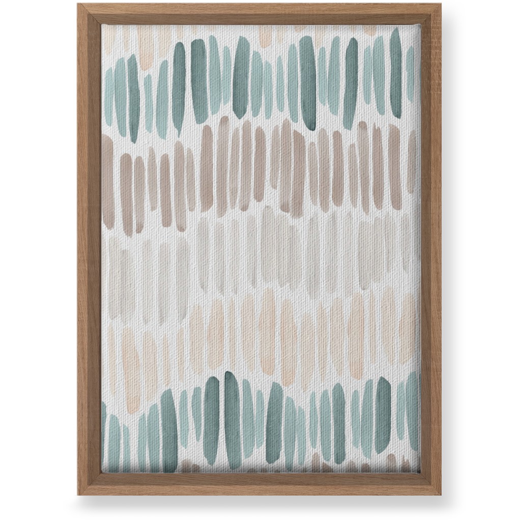 Many Brushstrokes Wall Art, Natural, Single piece, Canvas, 10x14, Beige, Pebble