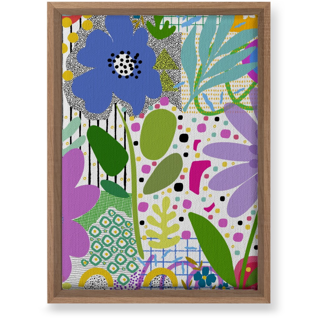 Fiesta Floral - Multi Wall Art, Natural, Single piece, Canvas, 10x14, Multicolor