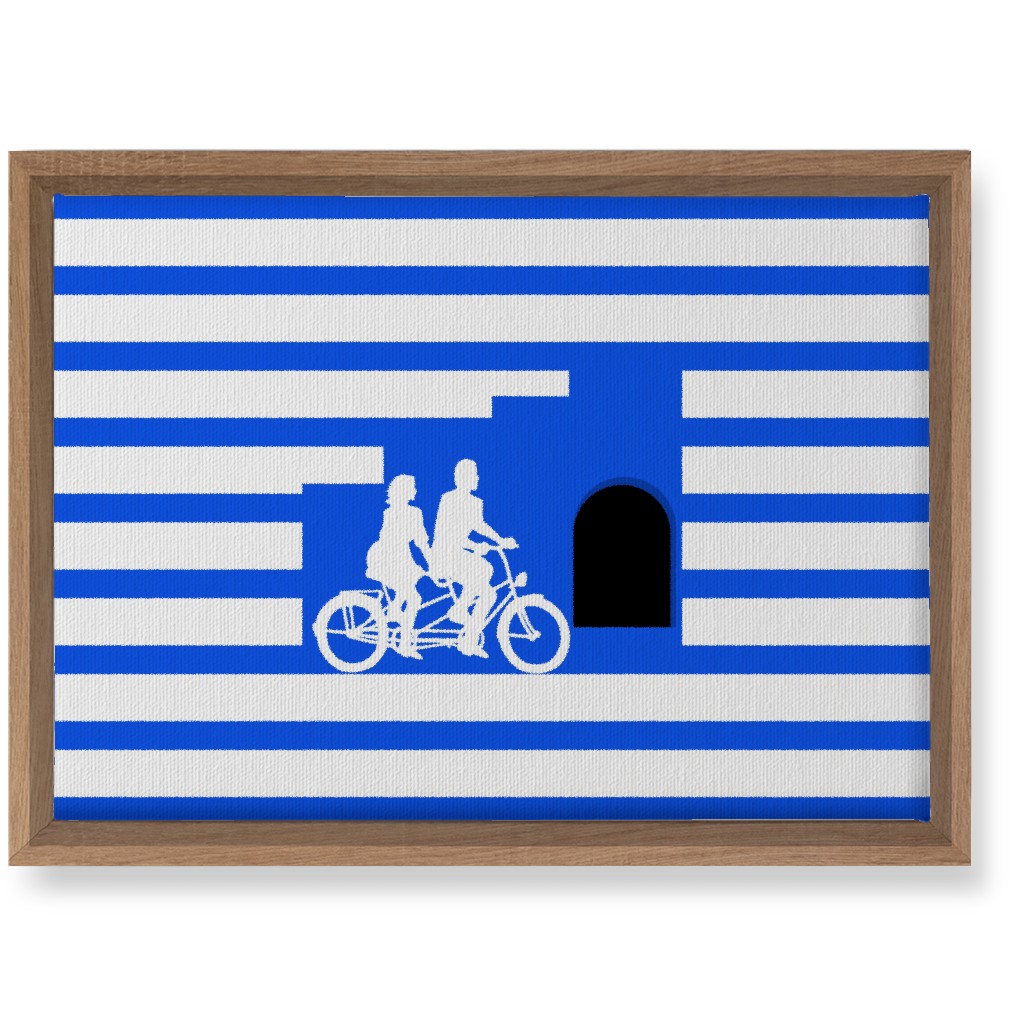Riders Lovers - Blue Wall Art, Natural, Single piece, Canvas, 10x14, Blue, True Blue