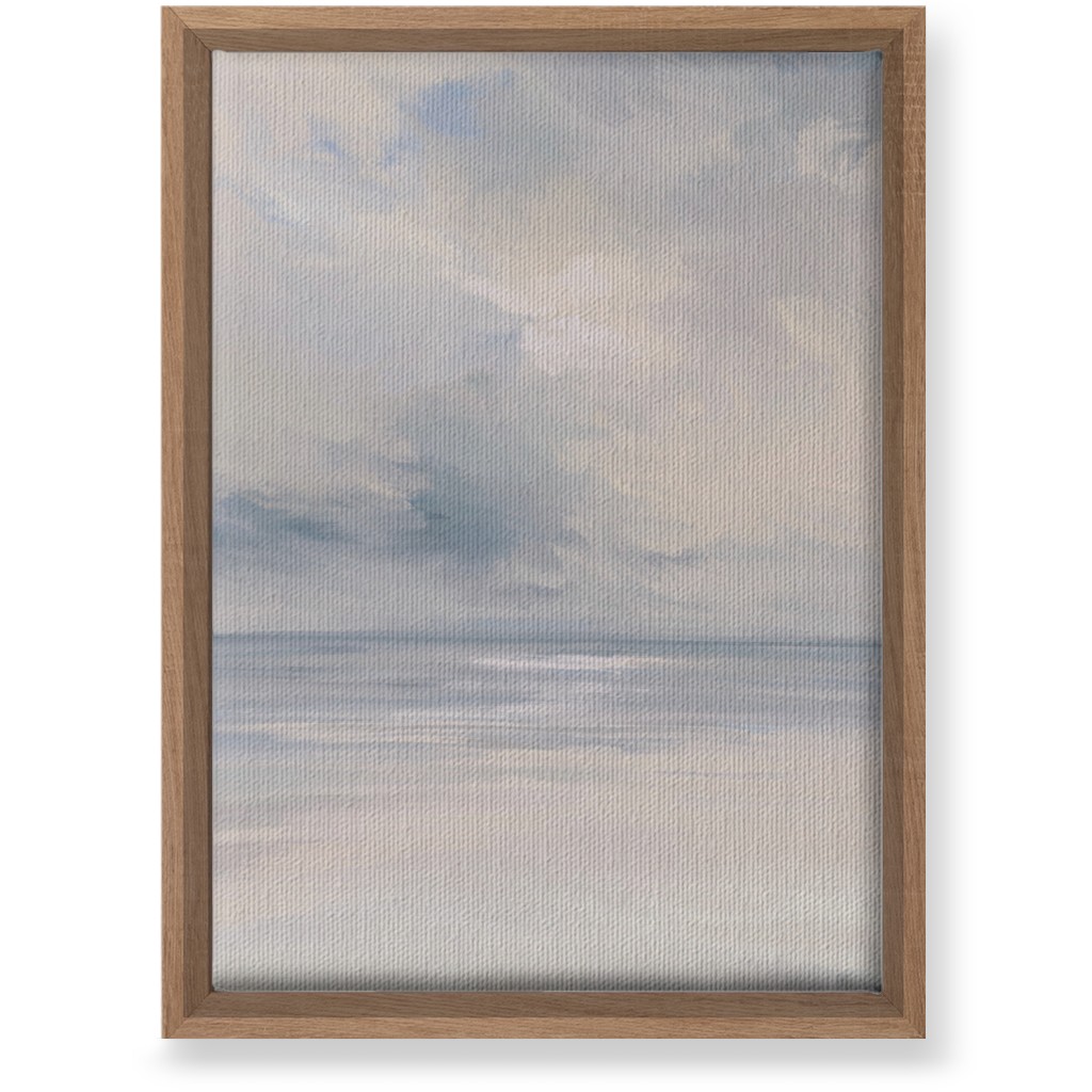 Beach Day - Neutral Wall Art, Natural, Single piece, Canvas, 10x14, Blue, True Blue