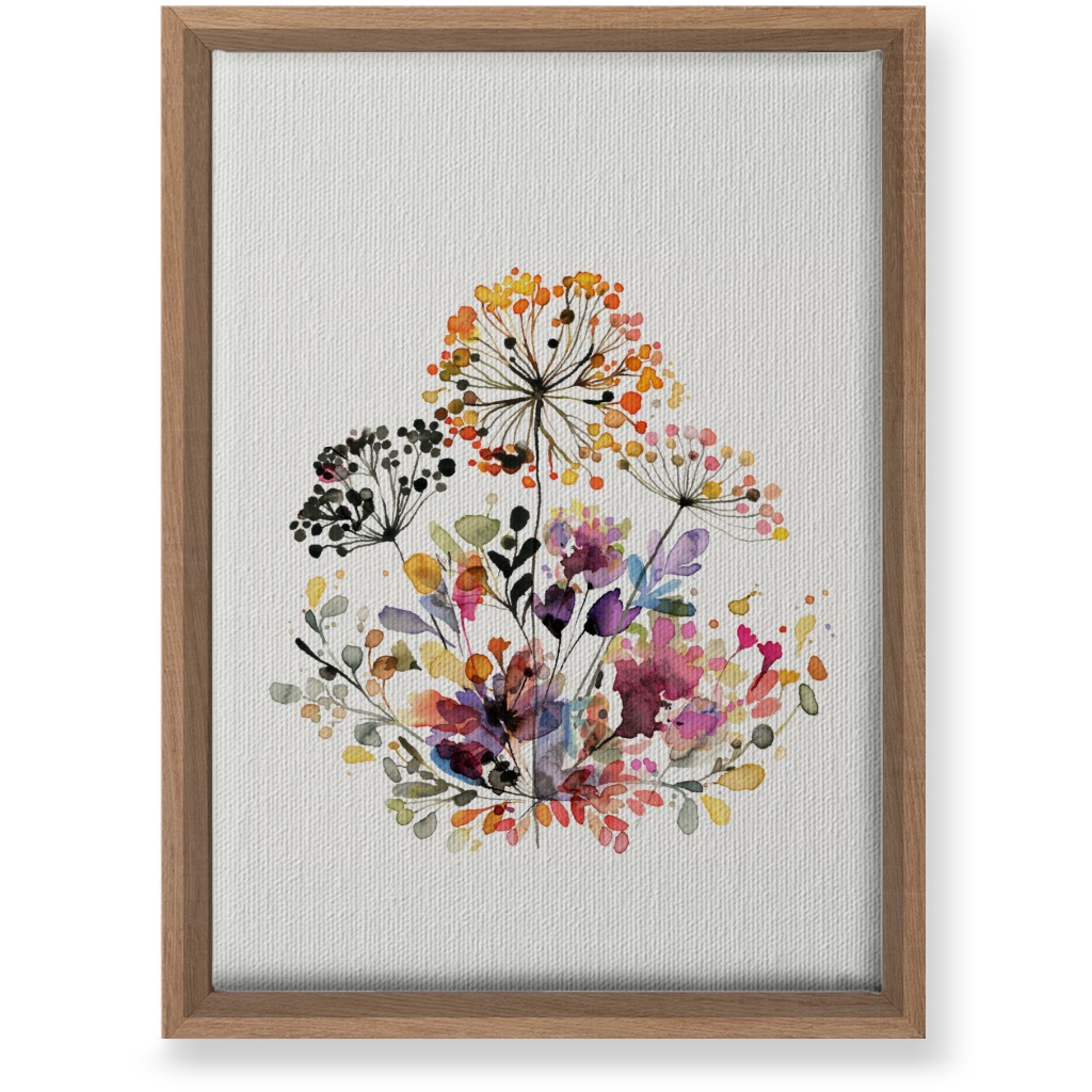 Wild Florals & Grasses - Multi Wall Art, Natural, Single piece, Canvas, 10x14, Multicolor