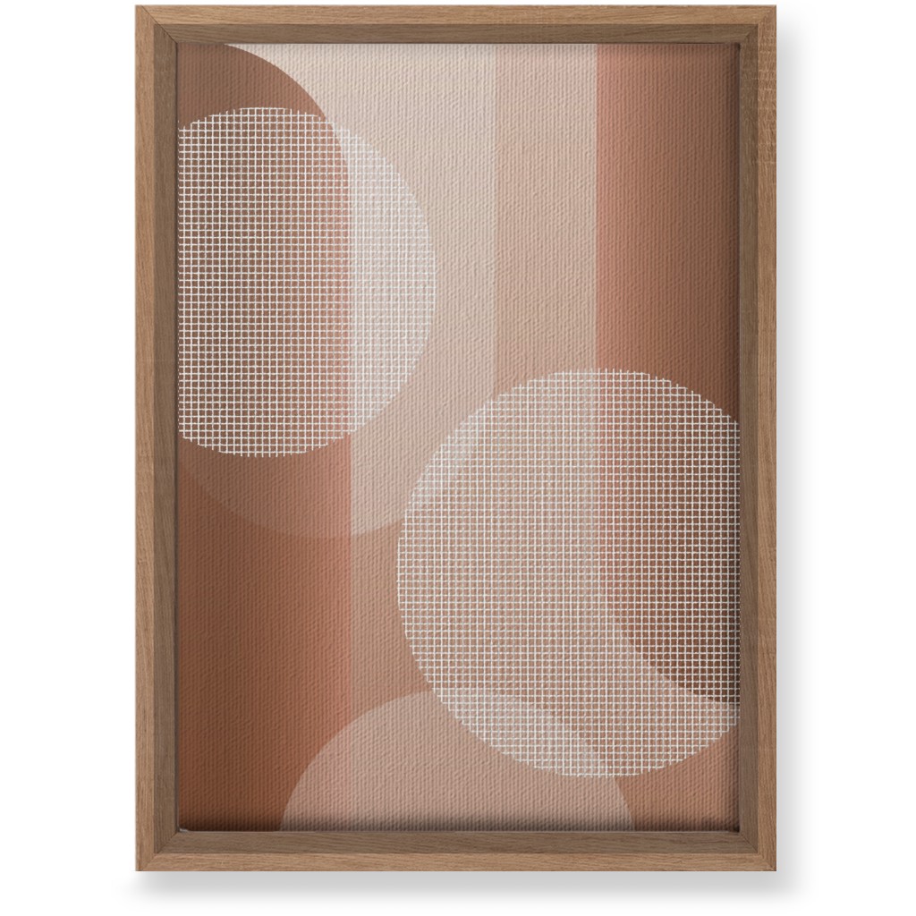 Geometric Arches and Circles - Neutral Wall Art, Natural, Single piece, Canvas, 10x14, Pink
