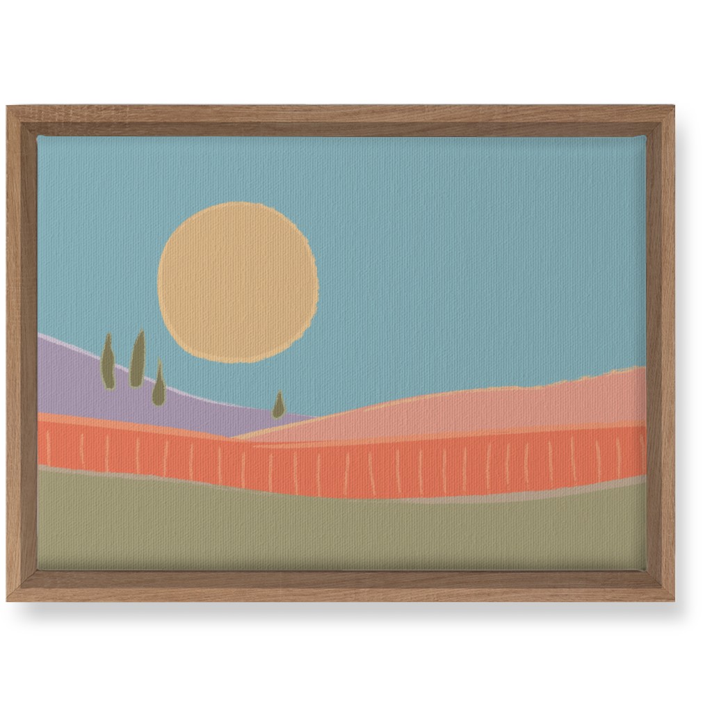 Simple Landscape Wall Art, Natural, Single piece, Canvas, 10x14, Multicolor, Oasis