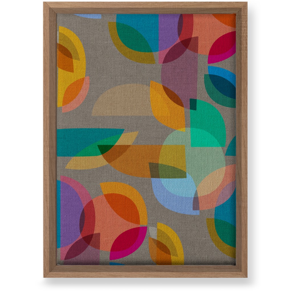 Mid Century Prism - Multi Wall Art, Natural, Single piece, Canvas, 10x14, Multicolor