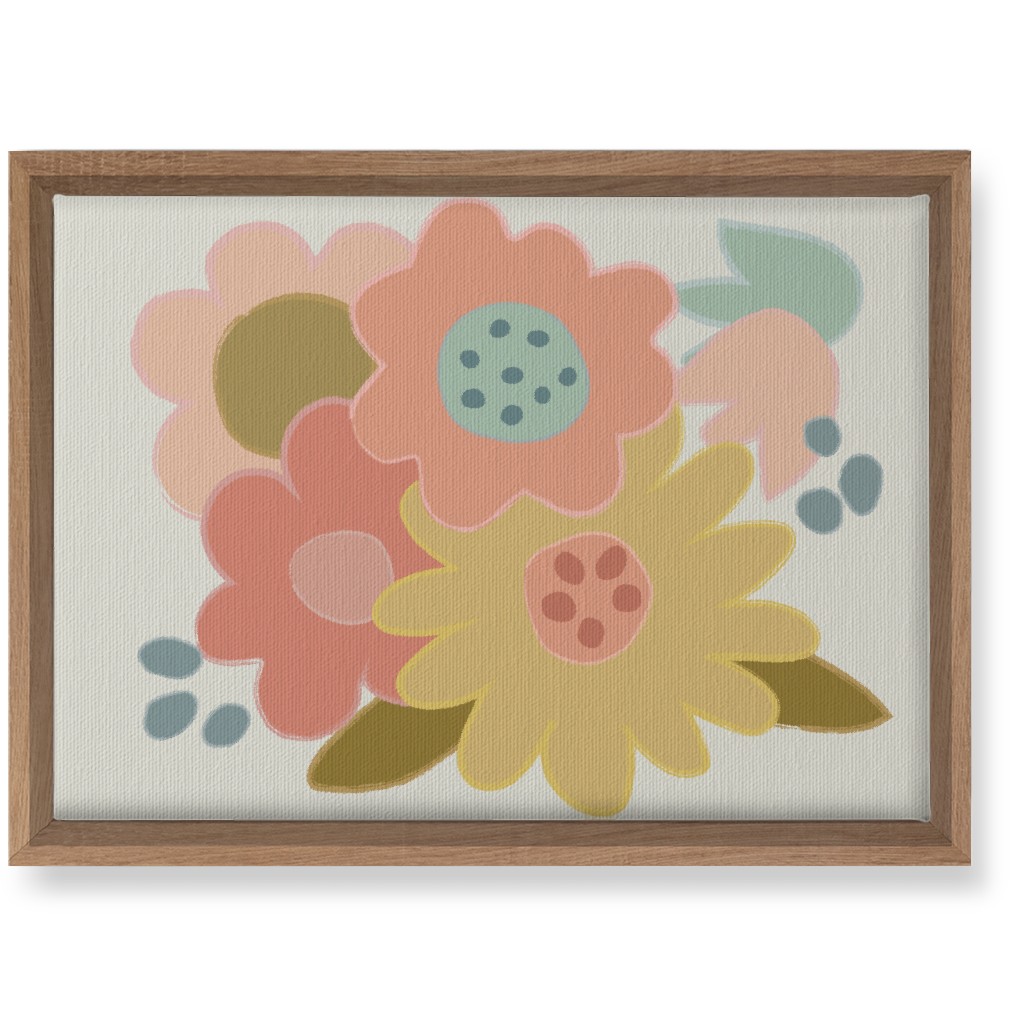 Bold Flowers - Bright Wall Art, Natural, Single piece, Canvas, 10x14, Multicolor