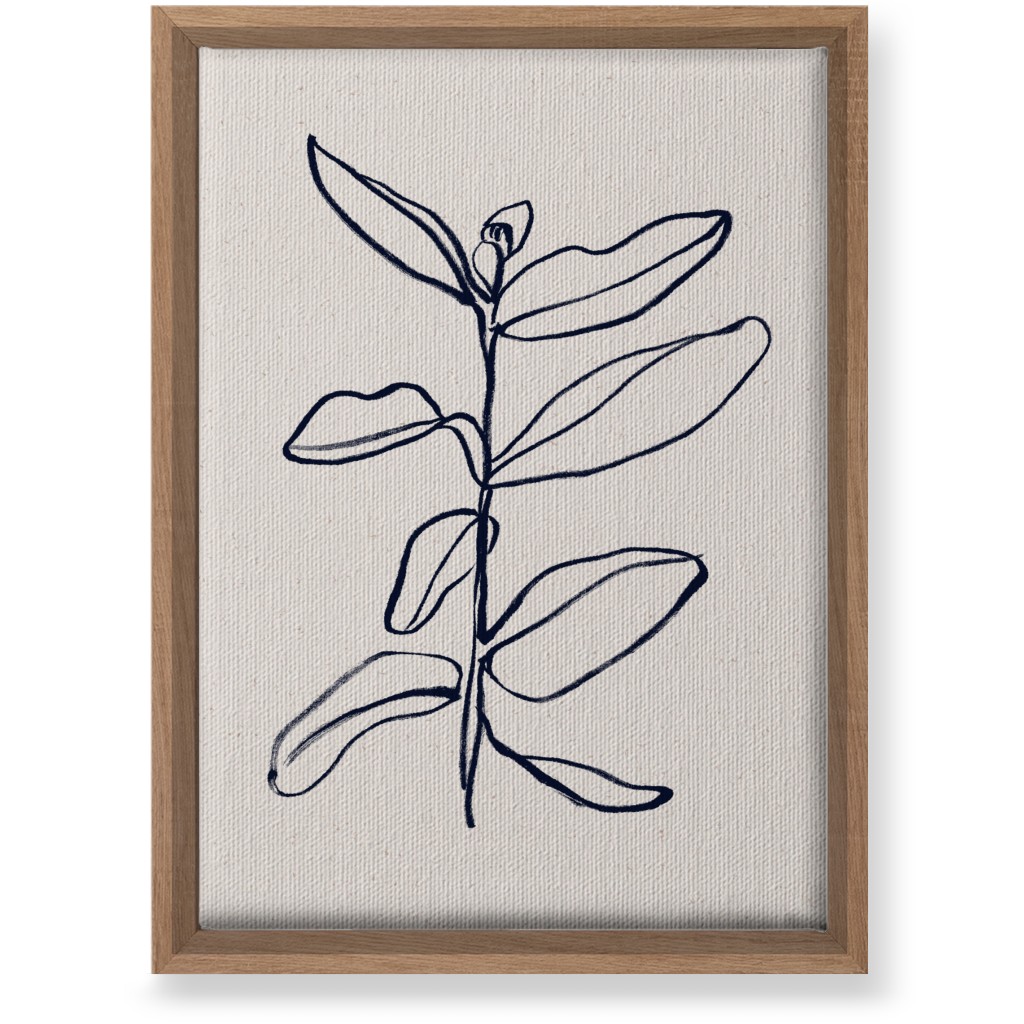 Plant Line Art - Neutral Wall Art, Natural, Single piece, Canvas, 10x14, Beige
