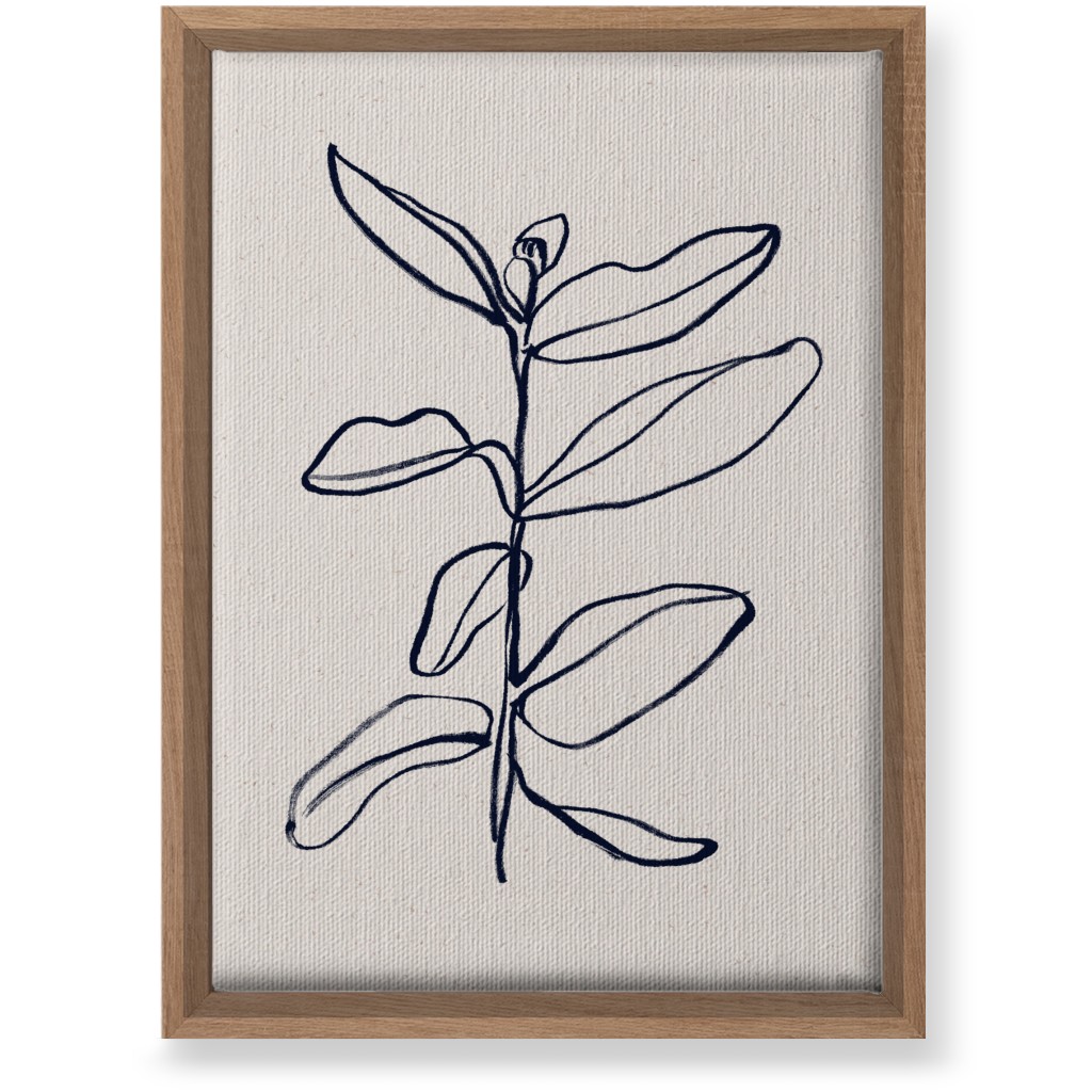 Plant Line Art - Neutral Wall Art, Natural, Single piece, Canvas, 10x14, Beige