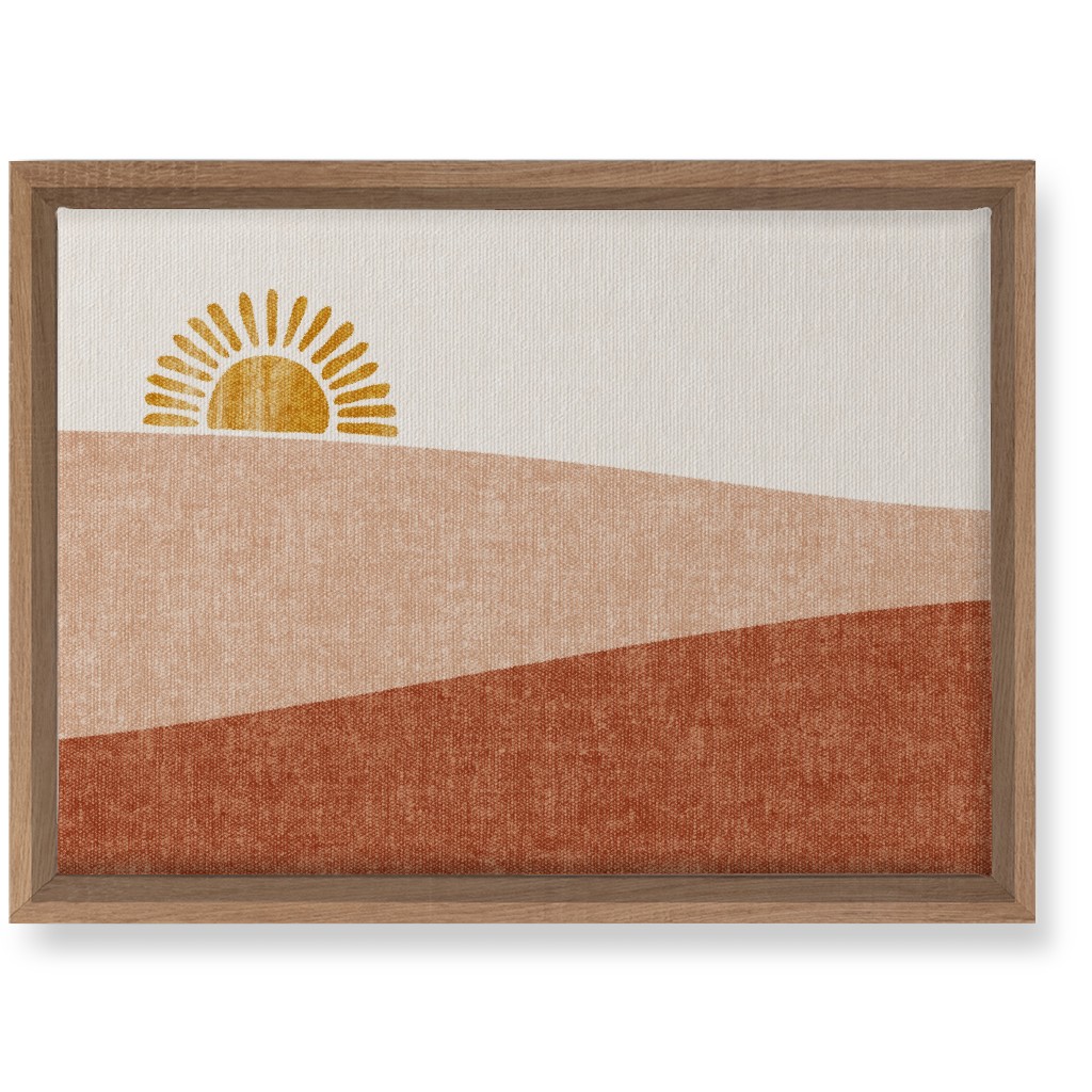 Sunrise - Warm Wall Art, Natural, Single piece, Canvas, 10x14, Pink, Bright Pink