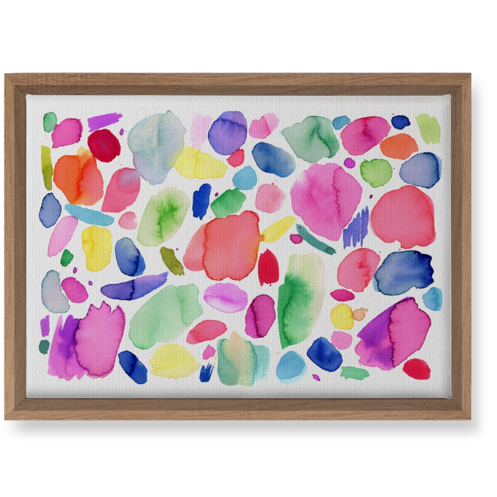 Summer Joy Watercolor Abstract Wall Art, Natural, Single piece, Canvas, 10x14, Multicolor