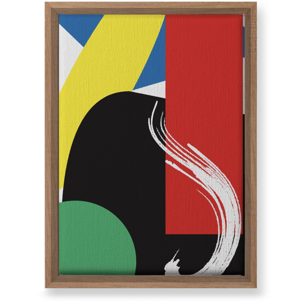 Abstract Colors Wall Art, Natural, Single piece, Canvas, 10x14, Multicolor