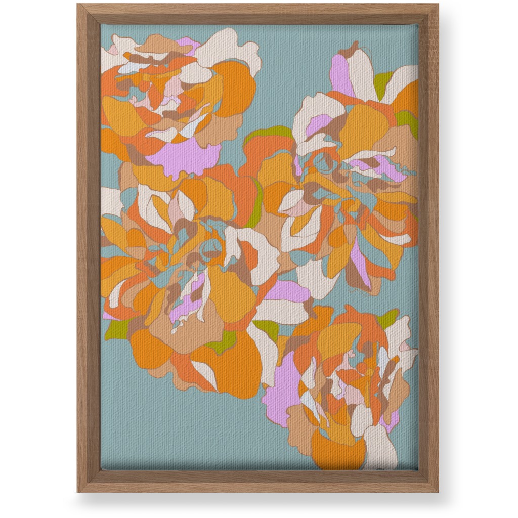 Orange Unframed Wall Art