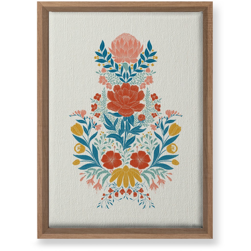 Garden Flower Wall Art, Natural, Single piece, Canvas, 10x14, Multicolor, White