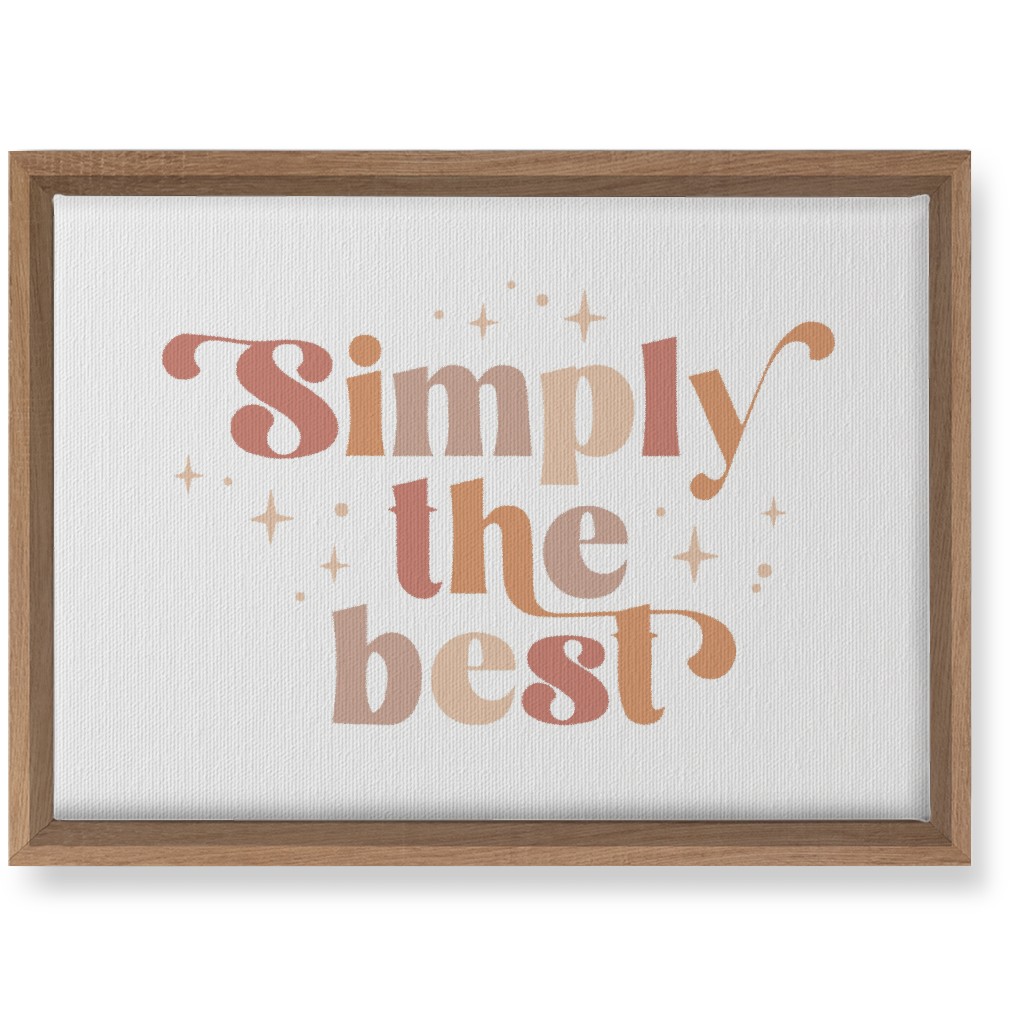 Simply the Best Wall Art, Natural, Single piece, Canvas, 10x14, Pink, Bright Pink