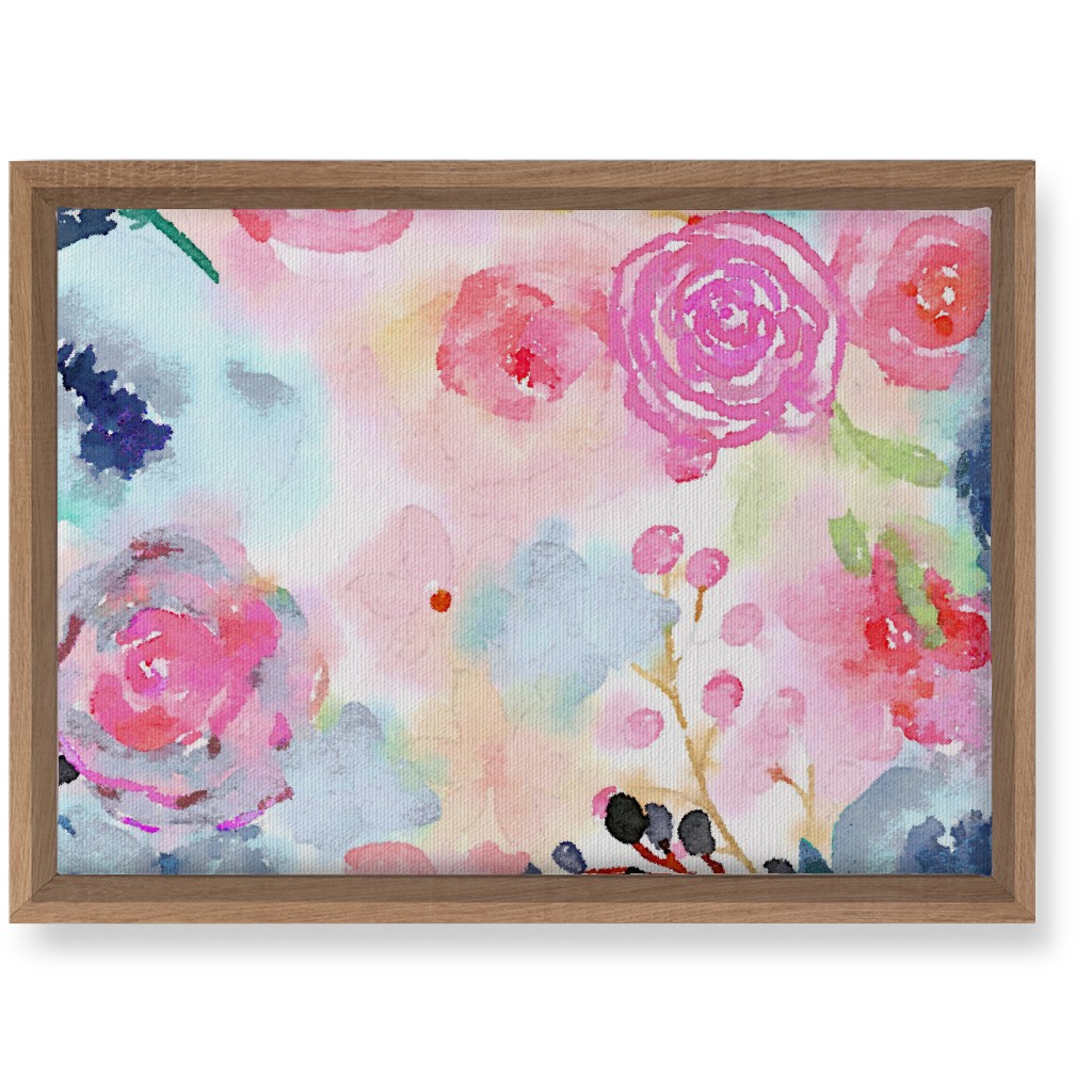 Spring Dreams - Watercolor Floral - Multi Wall Art, Natural, Single piece, Canvas, 10x14, Multicolor