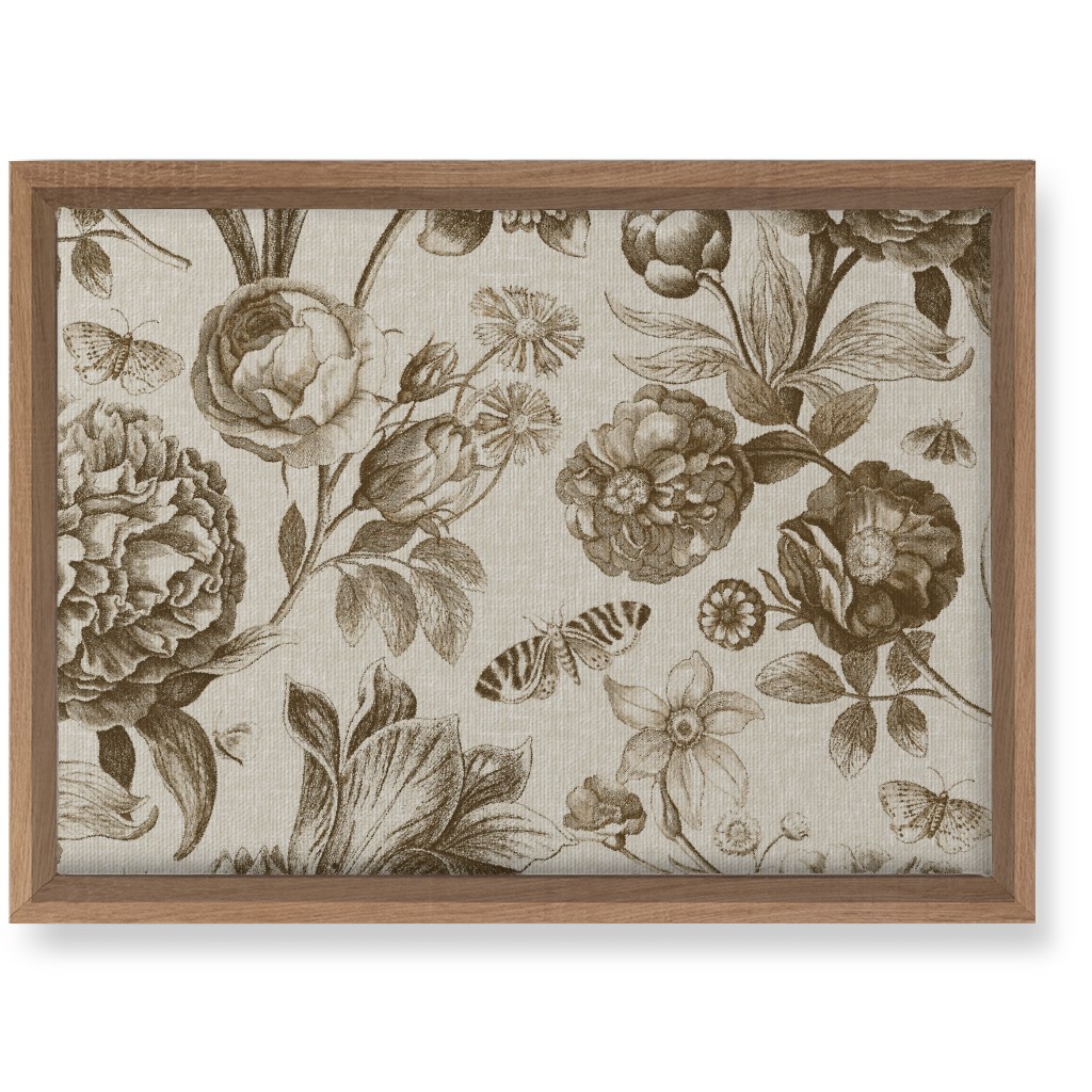 Windsor Botanical in Oyster Wall Art, Natural, Single piece, Canvas, 10x14, Brown