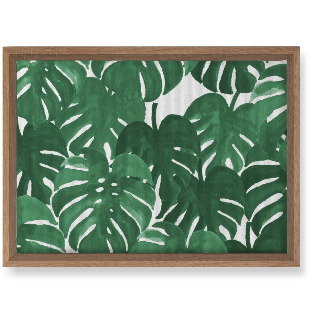 Tropical Palms - Green Wall Art, Natural, Single piece, Canvas, 10x14, Green, Classic Green