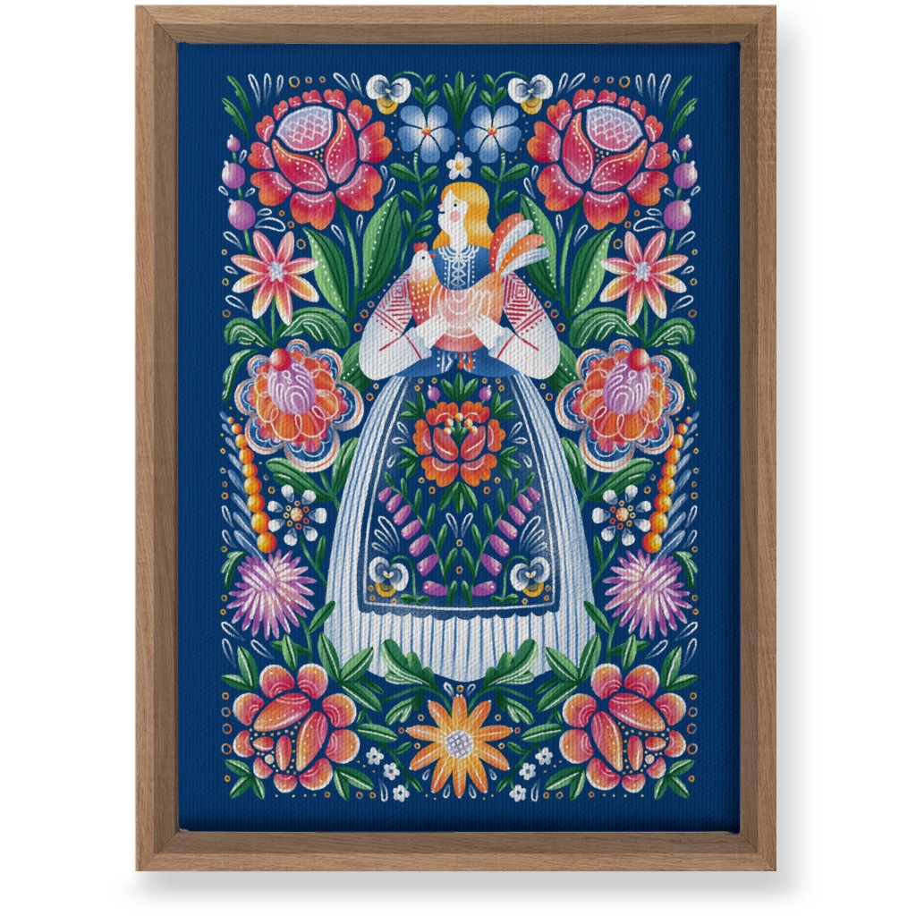 Belarusian Folk Art - Multi Wall Art, Natural, Single piece, Canvas, 10x14, Multicolor