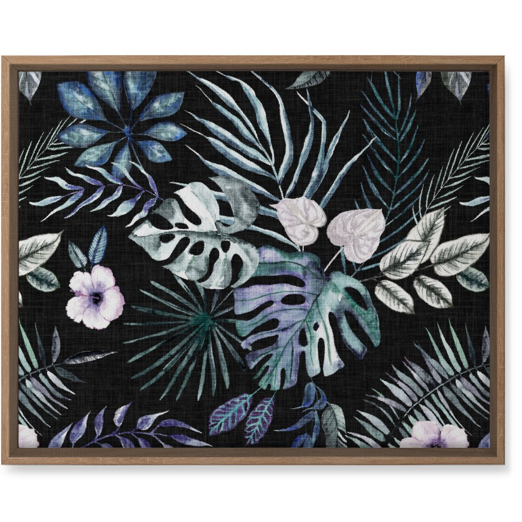 Phantasmagorial Jungle Wall Art, Natural, Single piece, Canvas, 16x20, Black
