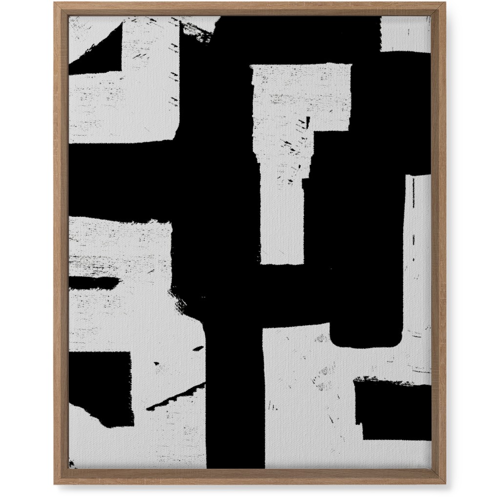 Metropolitan - Neutral Wall Art, Natural, Single piece, Canvas, 16x20, Black, Black