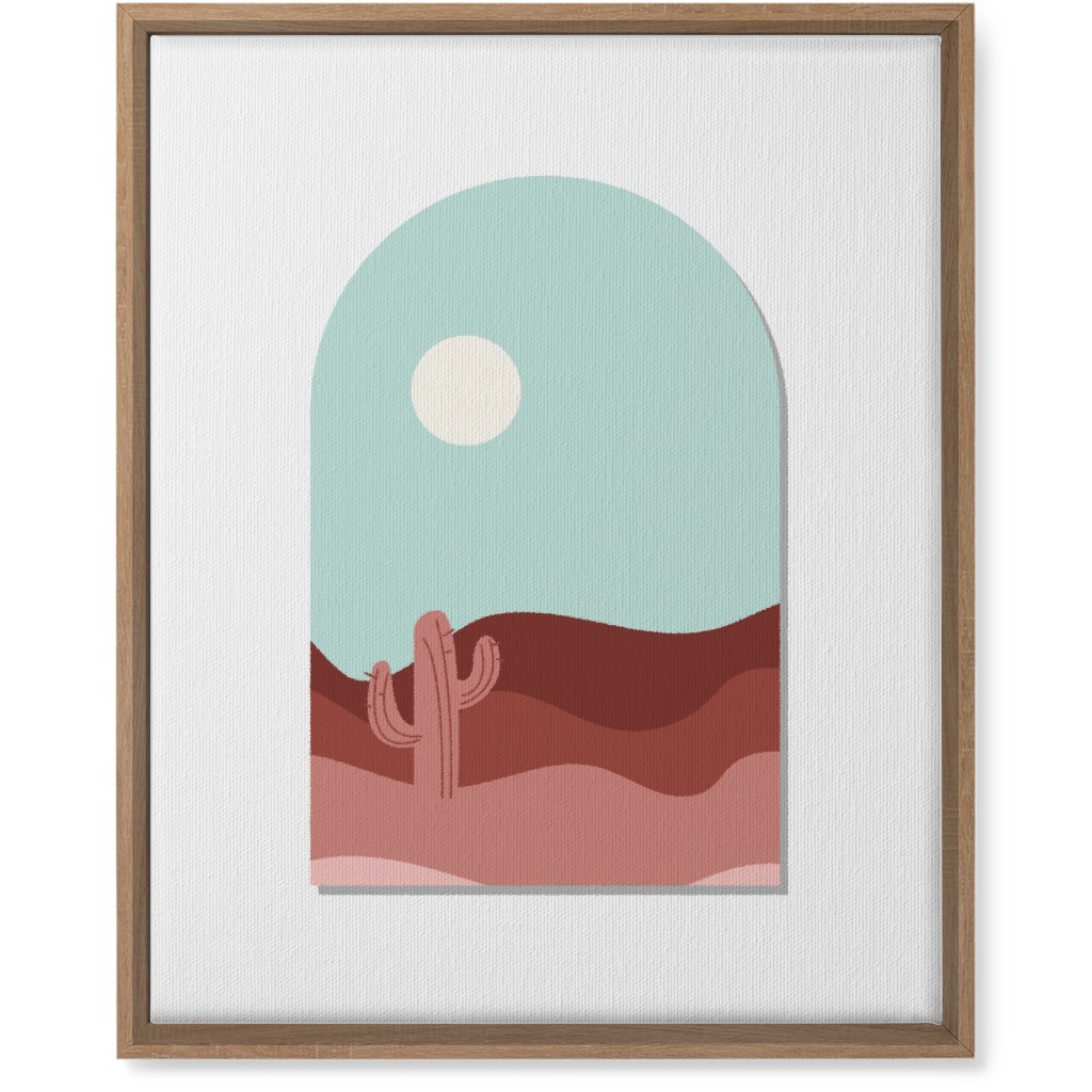 Abstract Landscapes in Windows Wall Art, Natural, Single piece, Canvas, 16x20, Multicolor, Faded Rose