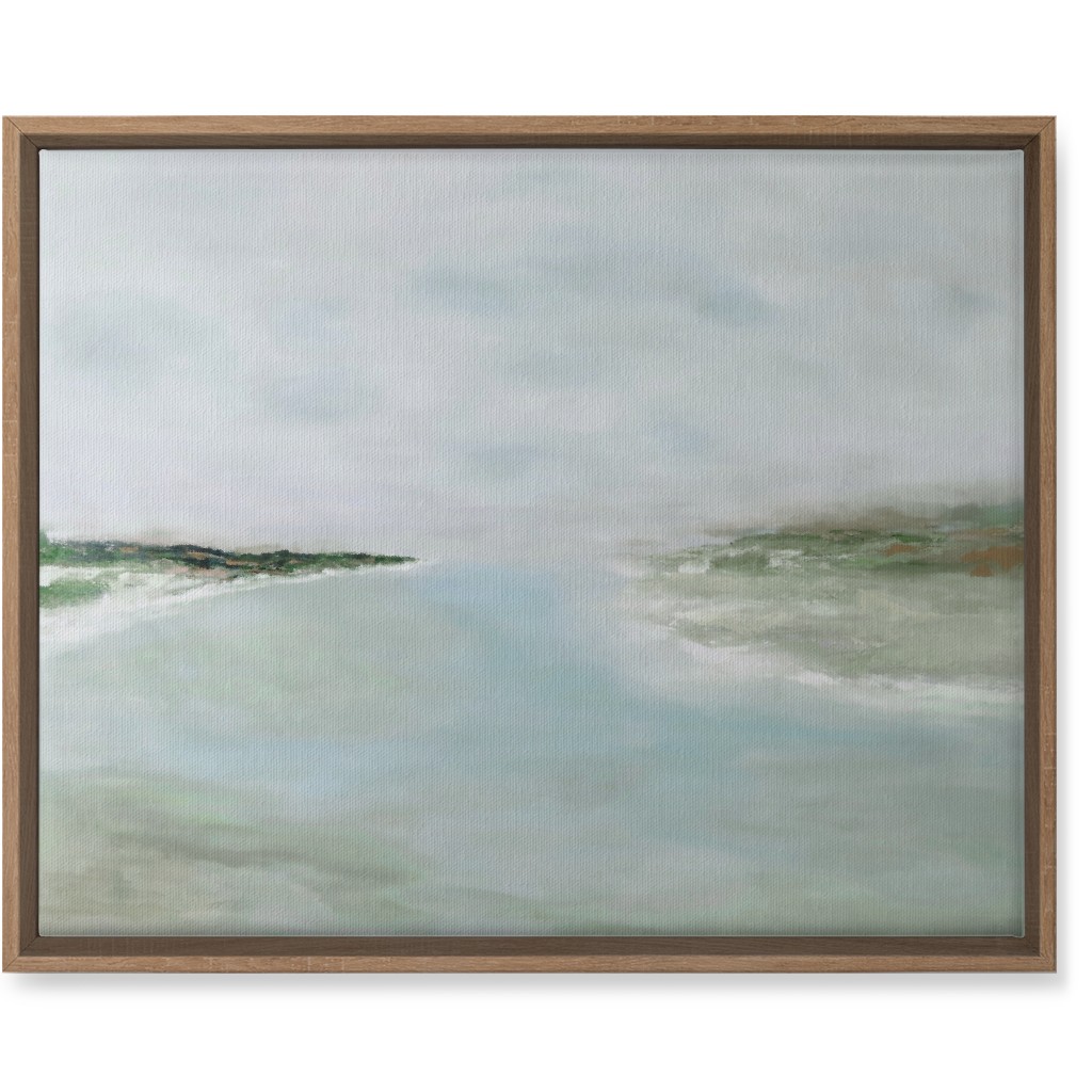 Barrier Islands Wall Art, Natural, Single piece, Canvas, 16x20, Blue