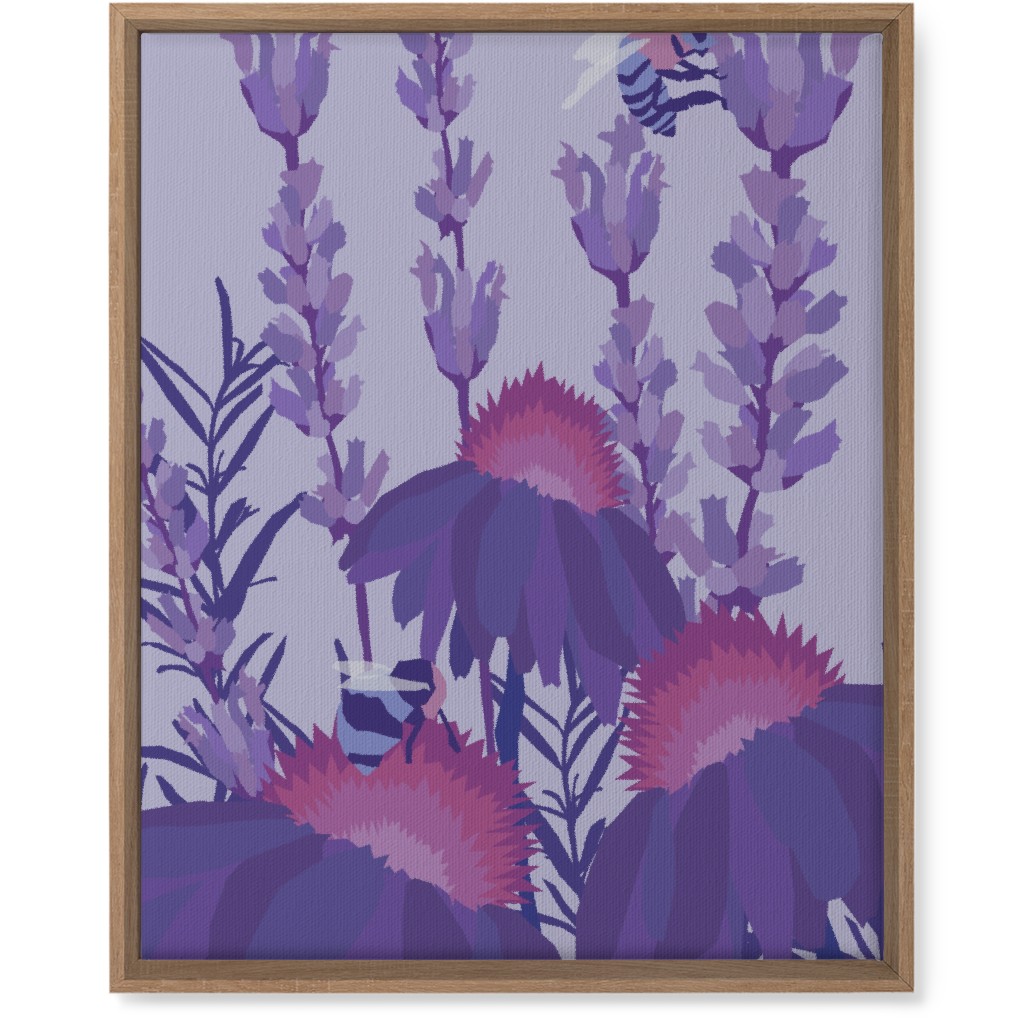 Lavender Fields - Purple Wall Art, Natural, Single piece, Canvas, 16x20, Purple