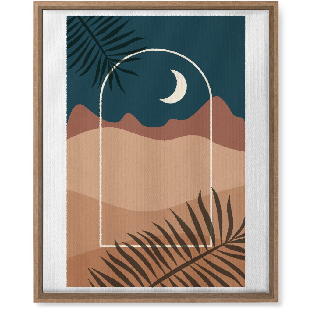 Abstract Landscapes in Windows Moon Wall Art, Natural, Single piece, Canvas, 16x20, Multicolor, Seaweed