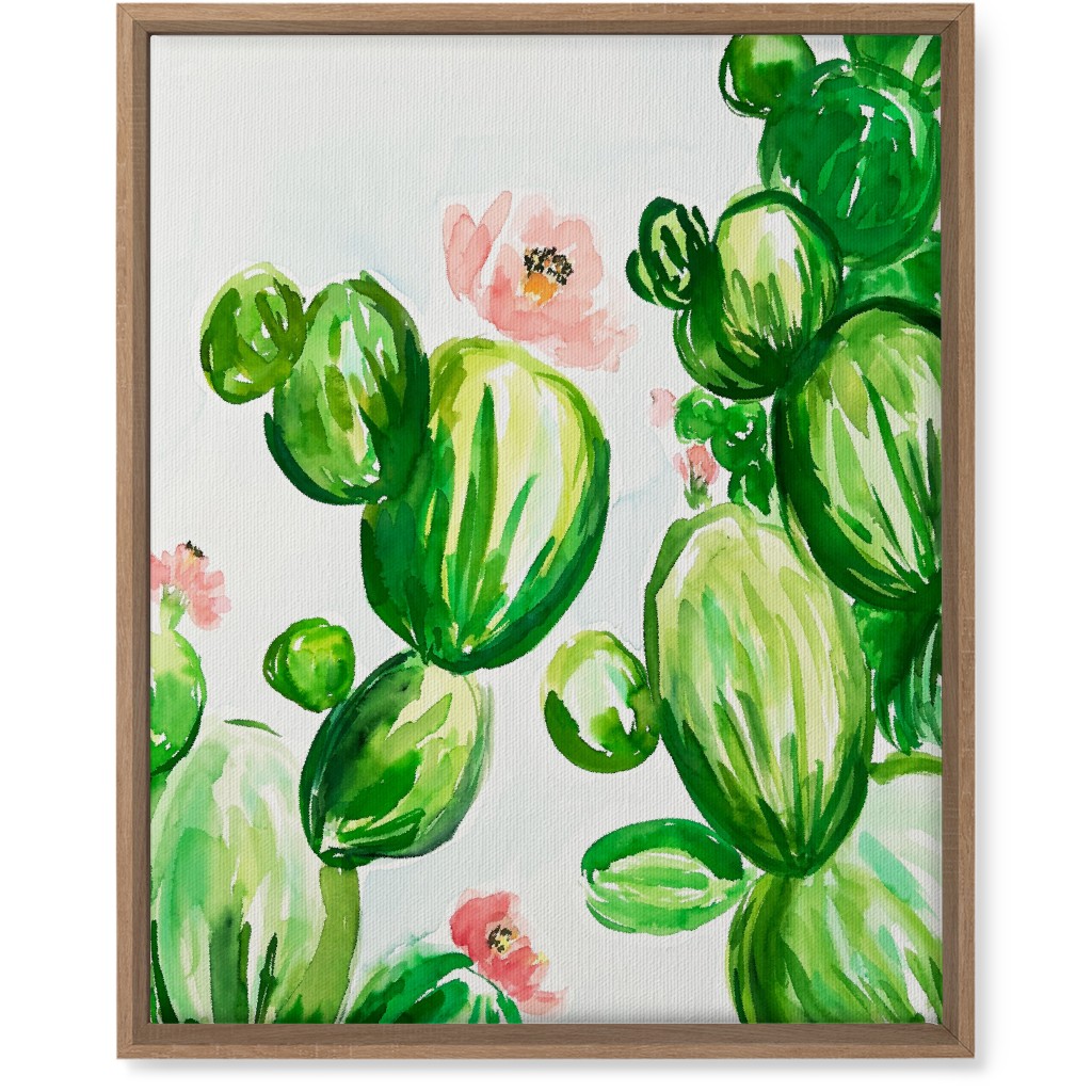 Desert Sunset - Green Wall Art, Natural, Single piece, Canvas, 16x20, Green, Classic Green