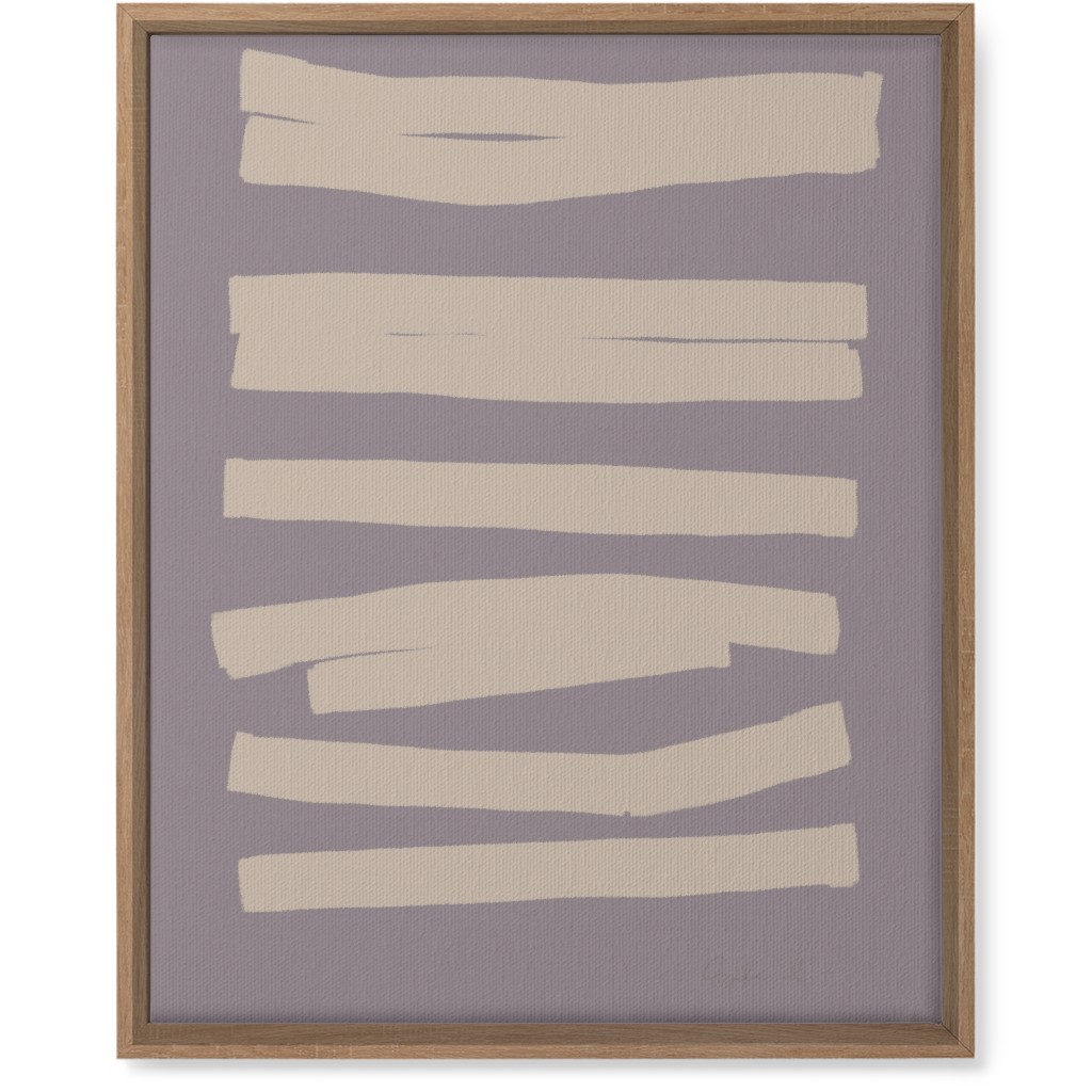 Abstract Bold Stripes I Wall Art, Natural, Single piece, Canvas, 16x20, Purple