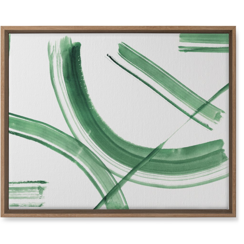 Watercolor Intersection of Minds Wall Art, Natural, Single piece, Canvas, 16x20, Green