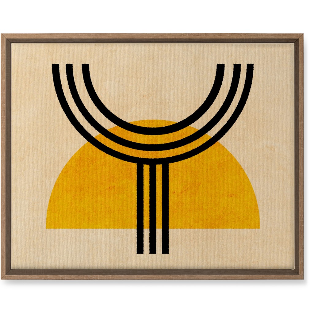 Olympus Abstract - Yellow Wall Art, Natural, Single piece, Canvas, 16x20, Yellow, Classic Yellow