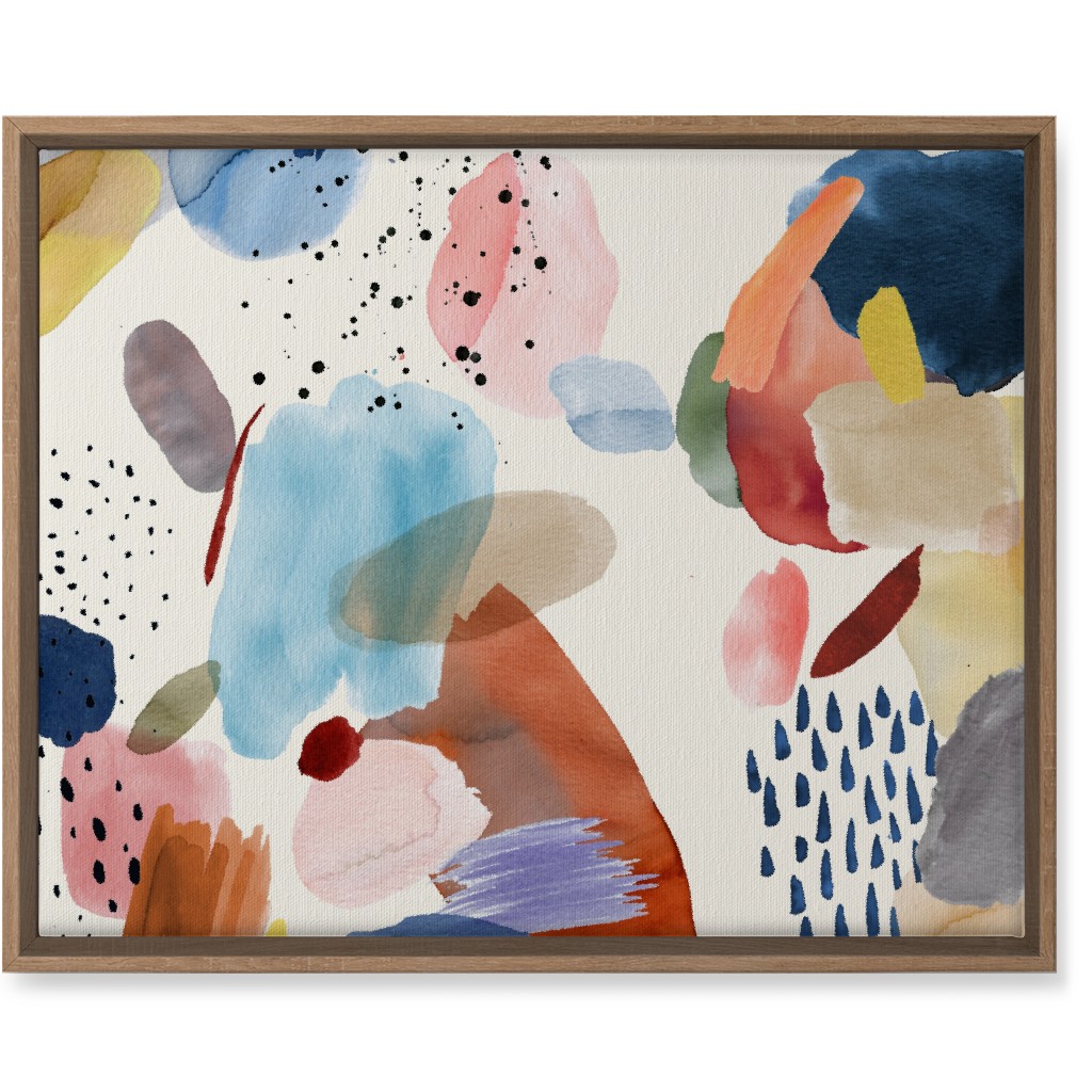 Mineral Abstract - Multi Wall Art, Natural, Single piece, Canvas, 16x20, Multicolor