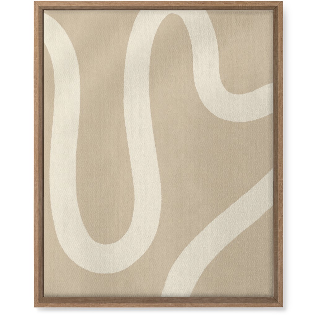 Tangled Brush Strokes Iii Wall Art, Natural, Single piece, Canvas, 16x20, Beige, Wheat