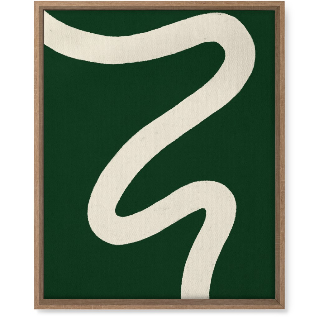 Tangled Brush Strokes Iv Wall Art, Natural, Single piece, Canvas, 16x20, Green, Kale