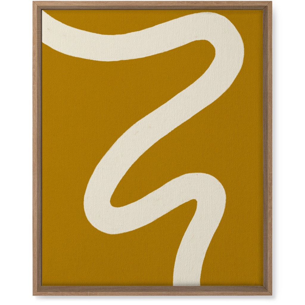 Tangled Brush Strokes Iv Wall Art, Natural, Single piece, Canvas, 16x20, Yellow, Golden