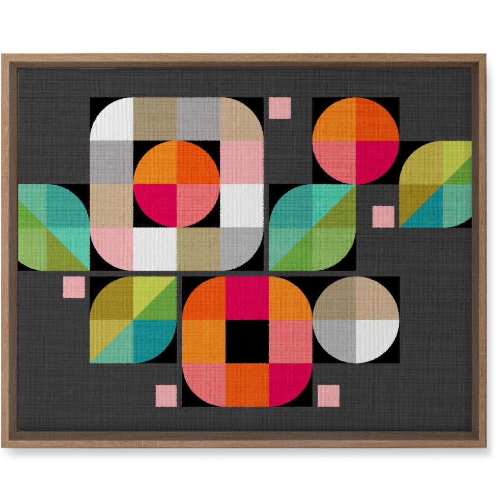 Mod Flower Box Wall Art, Natural, Single piece, Canvas, 16x20, Multicolor, Pueblo