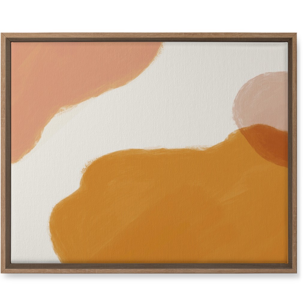 Abstract Shapes - Neutral Wall Art, Natural, Single piece, Canvas, 16x20, Orange