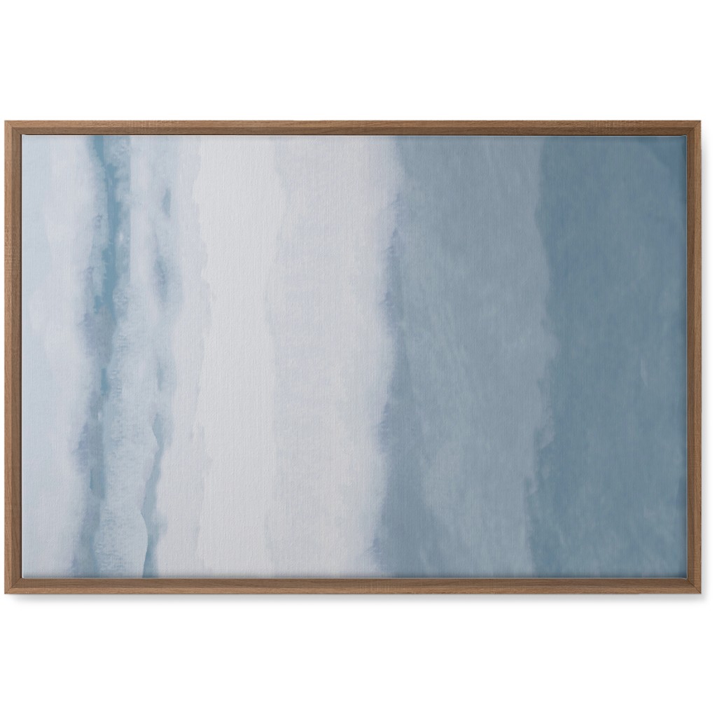 Tranquil Tides - Blue Wall Art, Natural, Single piece, Canvas, 20x30, Blue, True Blue